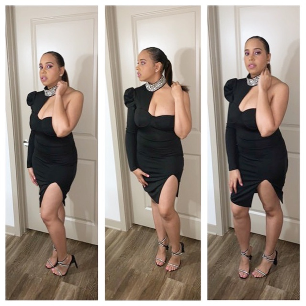 One shoulder dress